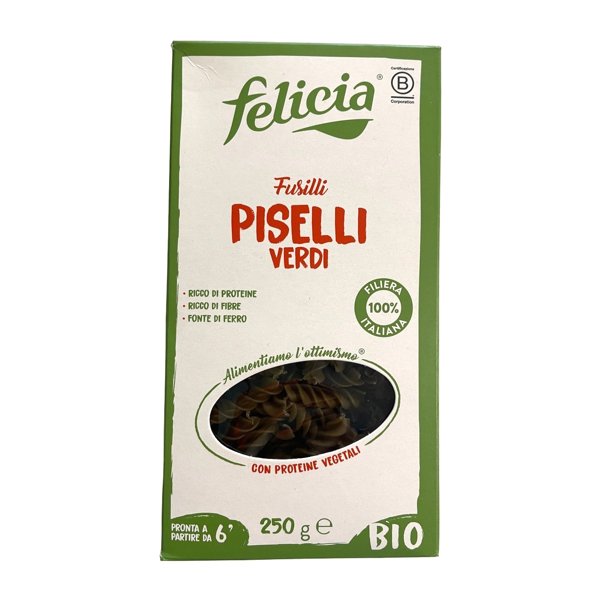 Fusilli Piselli Verdi Bio