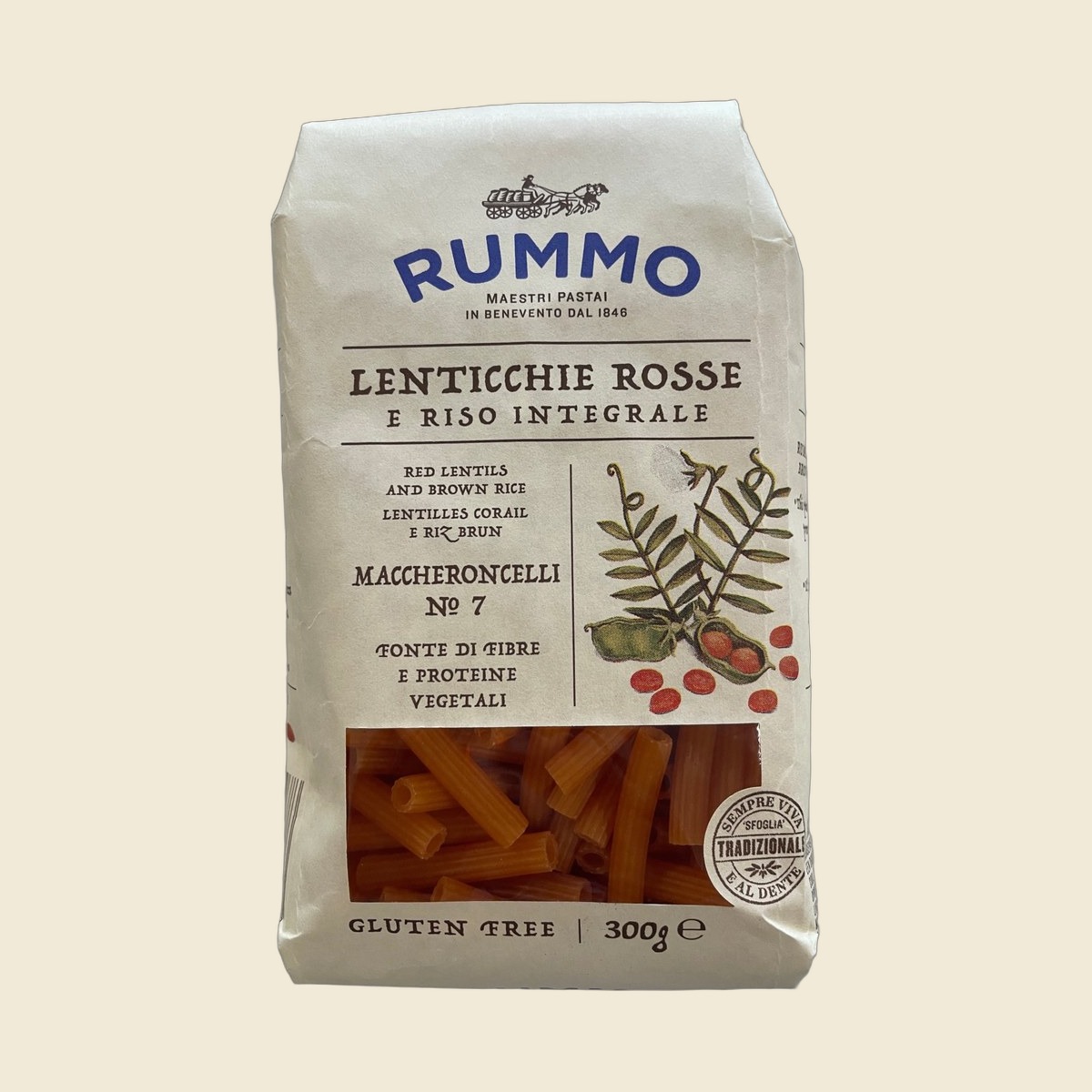 Lenticchie Rosse e Riso Integrale — Maccheroncelli N° 7