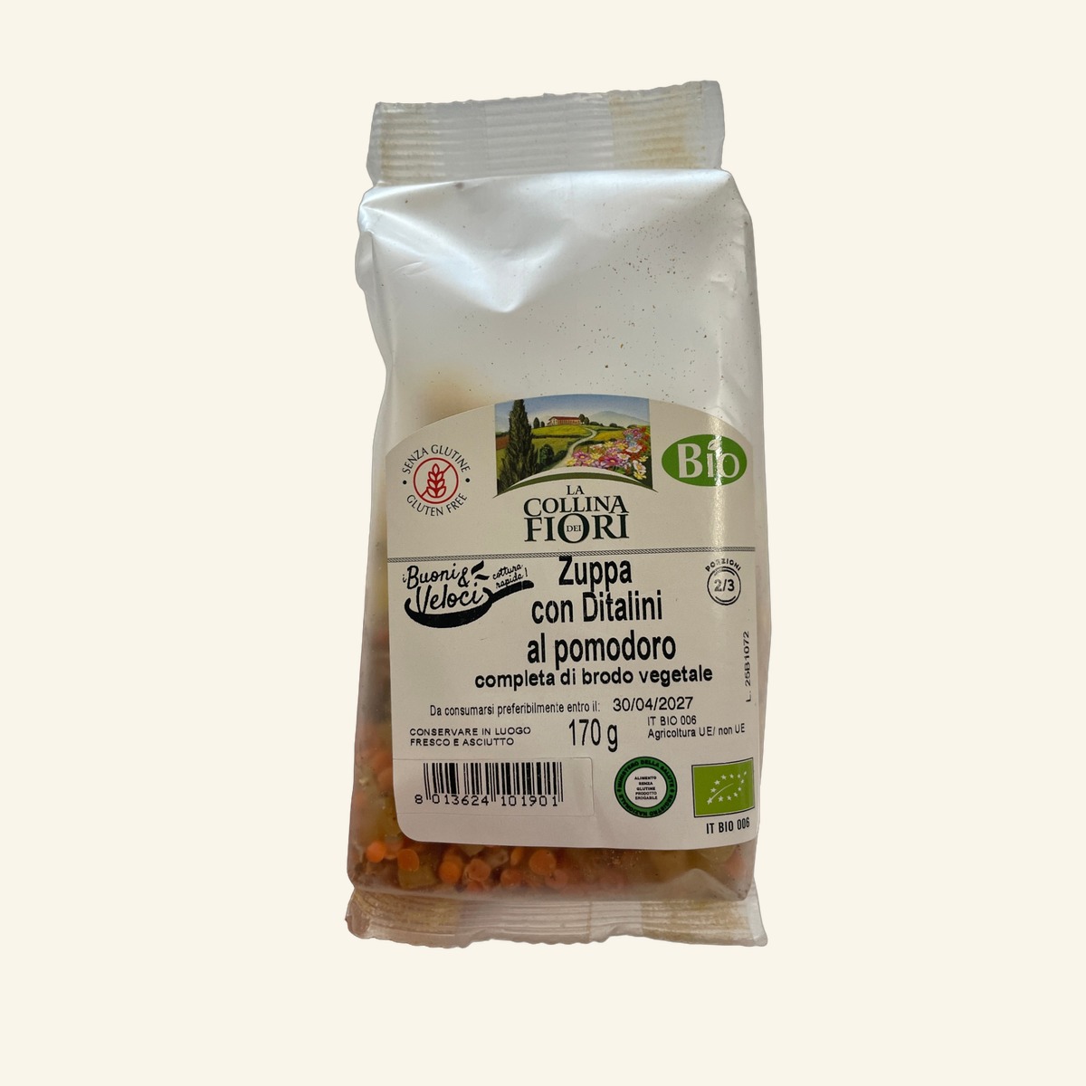 Zuppa con Ditalini al Pomodoro Bio